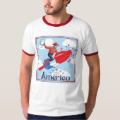 Amerikaans Pop Cowboy T-Shirt (Voorkant)