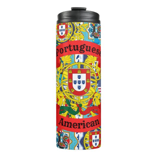 Amerikaans Portugees Thermosbeker (Voorkant)