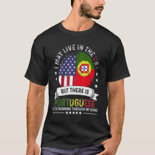 Amerikaans Portugees thuis in het Amerikaanse Patr T-shirt