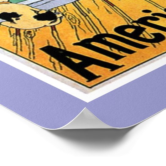 Amerikaans Poster (Hoek)