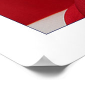 Amerikaans Poster met vlag en donuts Design/print  (Hoek)