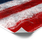 Amerikaans Poster met vlagportret (Hoek)