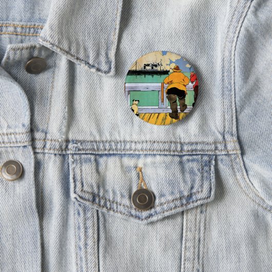 Amerikaans Poster Ronde Button 5,7 Cm (In situ)