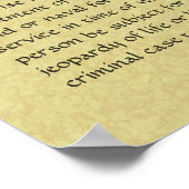 Amerikaans Poster van de Bill of Rights (Hoek)