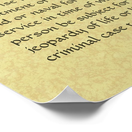 Amerikaans Poster van de Bill of Rights (Hoek)