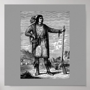 Amerikaans Poster van Indische opperbevelhebber