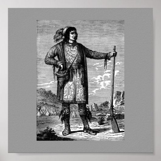 Amerikaans Poster van Indische opperbevelhebber (Voorkant)