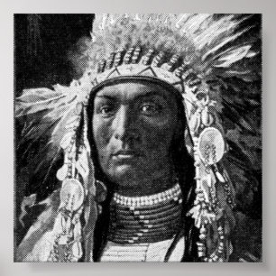 Amerikaans Poster van Indische opperbevelhebber