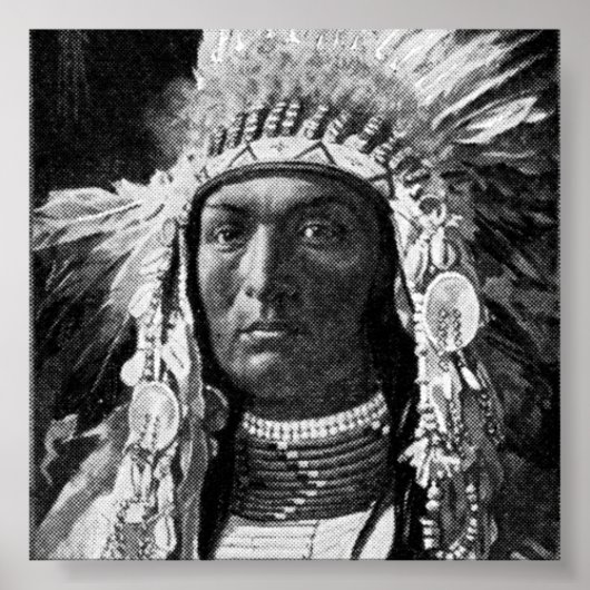 Amerikaans Poster van Indische opperbevelhebber (Voorkant)