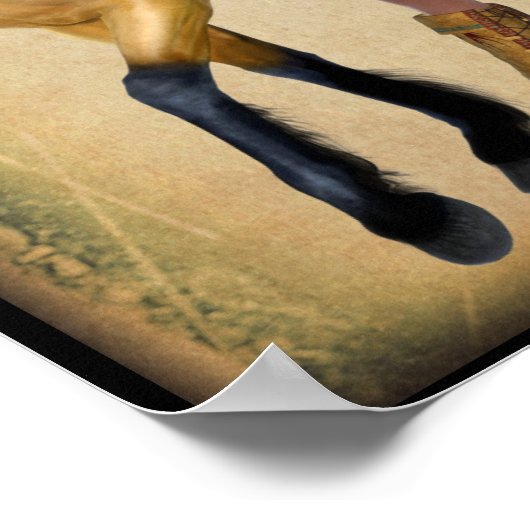 Amerikaans Poster van prinses en paarden (Hoek)