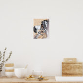 Amerikaans Poster van prinses en paarden (Keuken)