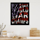 Amerikaans Poster voor de wereldoorlogskampioensch (Keuken)
