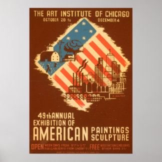 Amerikaans Poster voor schilderijen