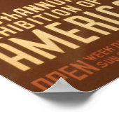 Amerikaans Poster voor tentoonstelling (Hoek)