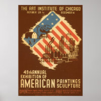 Amerikaans Poster voor tentoonstelling