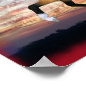 Amerikaans poster voor verfpaarden, waardeafdruk (Hoek)