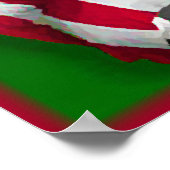 Amerikaans Poster voor Vlag en Voetbal (Hoek)
