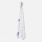 Amerikaans prachtig vormgegeven tekstontwerp stropdas (Achterkant)