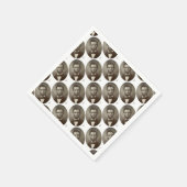 Amerikaans President Abe Lincoln  Portret Servet (Hoek)