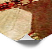 Amerikaans President Abraham Lincoln met Roos en P Perfect Poster (Hoek)