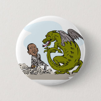 Amerikaans President Barack Obama Knight Dragon Ronde Button 5,7 Cm
