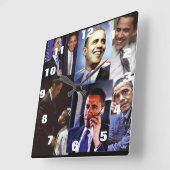 AMERIKAANS PRESIDENT BARACK OBAMA VIERKANTE KLOK (Hoek)