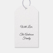 Amerikaans President George Washington Portrait Go Cadeaulabel (Achterkant)