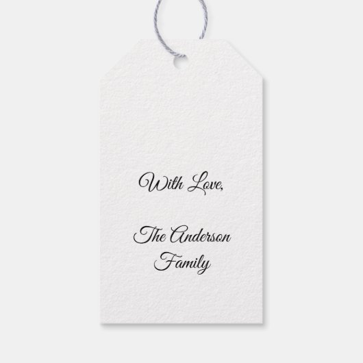 Amerikaans President George Washington Portrait Go Cadeaulabel (Achterkant)