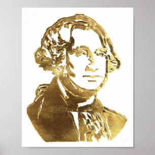 Amerikaans President George Washington Portrait Go Poster