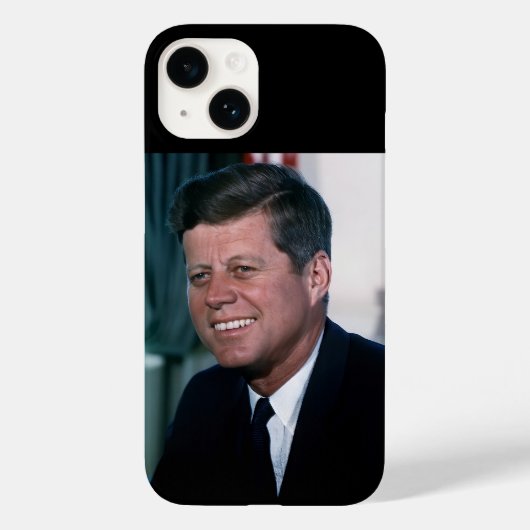 Amerikaans president John F. Kennedy in het Oval O Case-Mate iPhone Case (Achterkant)