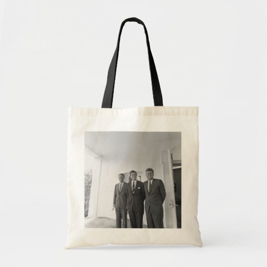 Amerikaans President John Kennedy & Broers, Camelo Tote Bag (Voorkant)