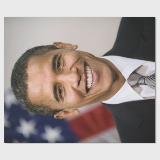 Amerikaans President kiest Barack Obama Cadeaupapier (Vlak)