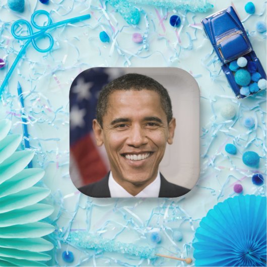 Amerikaans President kiest Barack Obama Papieren Bordje (Feest)