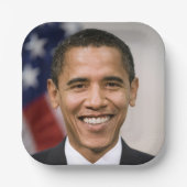 Amerikaans President kiest Barack Obama Papieren Bordje (Voorkant)