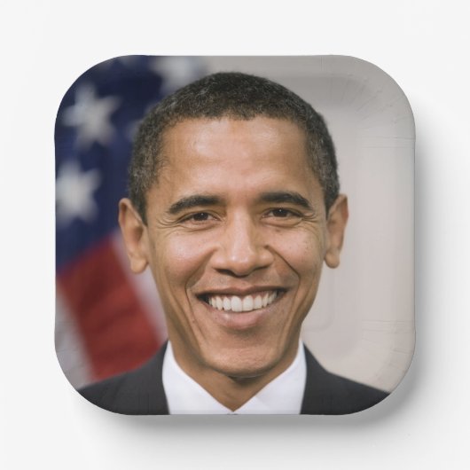 Amerikaans President kiest Barack Obama Papieren Bordje (Voorkant)