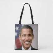 Amerikaans President kiest Barack Obama Tote Bag (Voorkant)