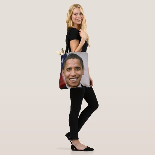 Amerikaans President kiest Barack Obama Tote Bag (Op model)