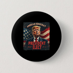 Amerikaans President voor Democratie kiest Donald  Ronde Button 5,7 Cm