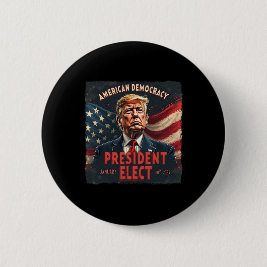 Amerikaans President voor Democratie kiest Donald Ronde Button 5,7 Cm (Voorkant)