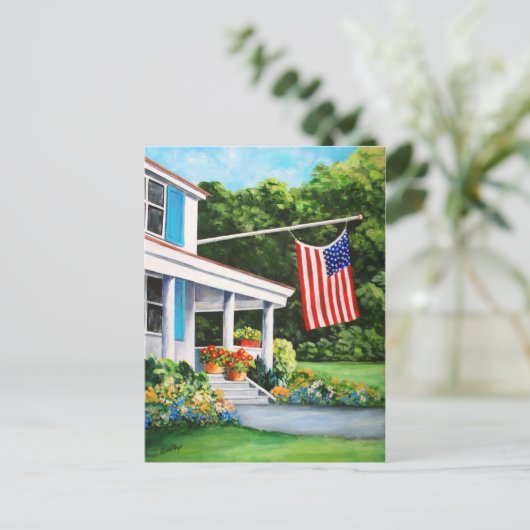 Amerikaans Pride Briefkaart (Staand voorkant)