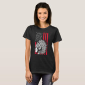 Amerikaans Pride Headdress VS Flag Indians Native T-shirt (Voorkant volledig)