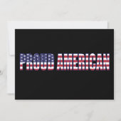 AMERIKAANS PrOUD modern VS vlag script Kaart (Voorkant)