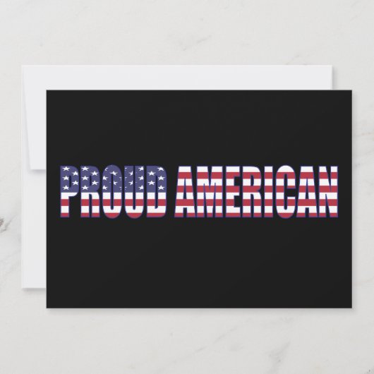 AMERIKAANS PrOUD modern VS vlag script Kaart (Voorkant)