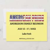 AMERIKAANS PrOUD modern VS vlag script Kaart (Achterkant)