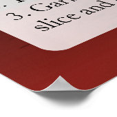 Amerikaans recept poster (Hoek)