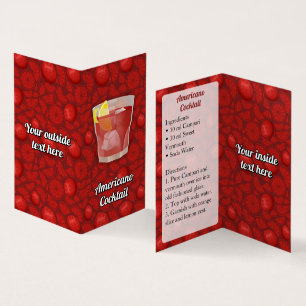 Amerikaans recept visitekaartje