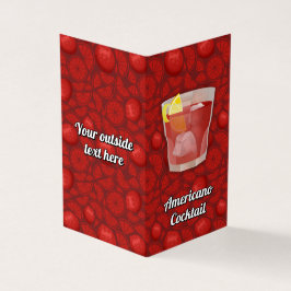 Amerikaans recept visitekaartje