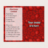 Amerikaans recept visitekaartje (Binnenkant ongevouwen)