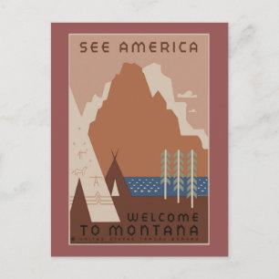  Amerikaans reisbureau Briefkaart