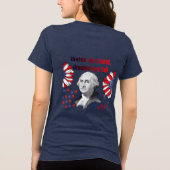 Amerikaans revolutionair motto solide marine Tri-Blend shirt (Achterkant)